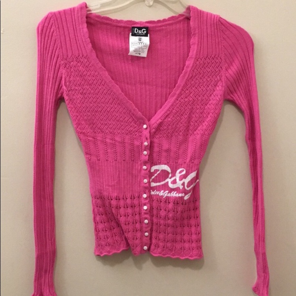 Pink D & G cardigan
